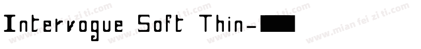 Intervogue Soft Thin字体转换